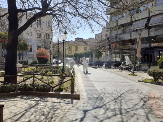 Αγρίνιο: Συνεχίζονται οι απολυμάνσεις σε κοινόχρηστους χώρους
