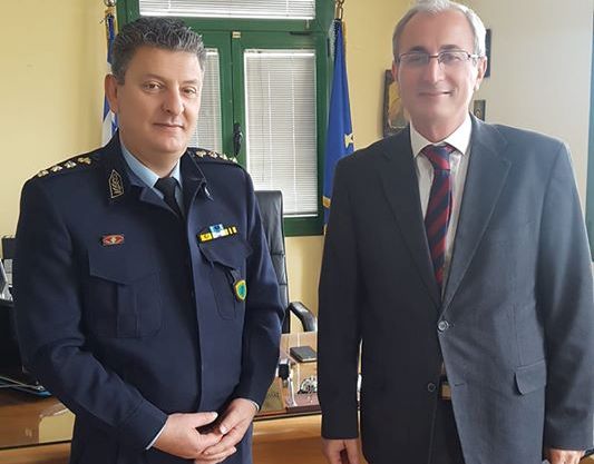 Συνάντηση δημάρχου Θέρμου με το νέο Αστυνομικό Διευθυντή Ακαρνανίας