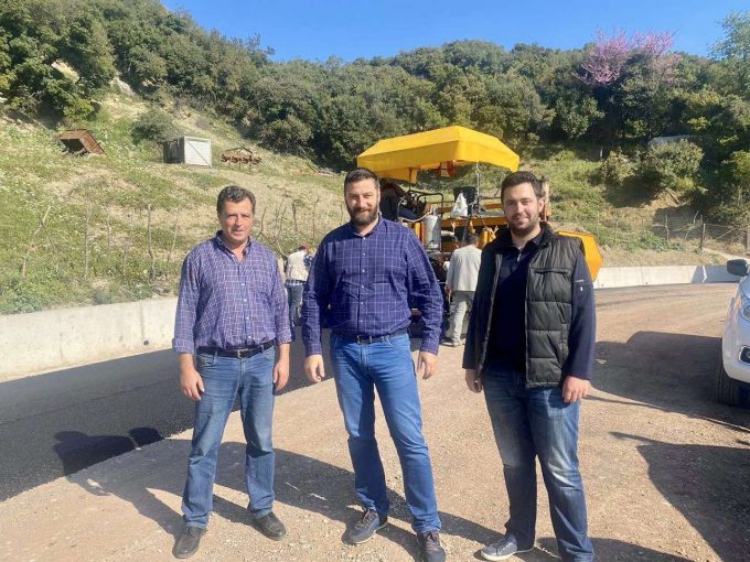 Αυτοψία Θανάση Μαυρομμάτη σε έργα στο οδικό δίκτυο της Μακρυνείας