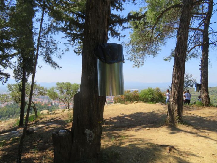Τοποθετήθηκαν καλαθάκια απορριμμάτων στο Δασύλλιο του Αγίου Χριστοφόρου Αγρινίου