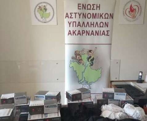 Η Ένωση Αστυνομικών Υπαλλήλων Ακαρνανίας προμηθεύτηκε μάσκες και γάντια για τα μέλη της
