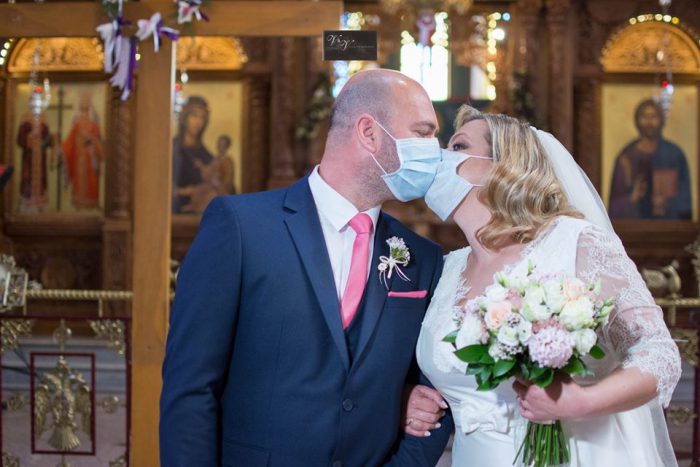 Κορωνοϊός – Αγρίνιο: Γάμος εν μέσω πανδημίας….(φωτο)