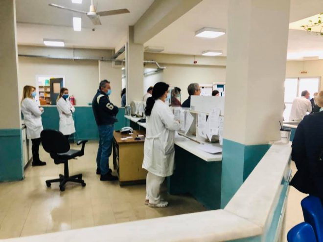 Μάθημα – επίδειξη των μέτρων ατομικής προστασίας στο προσωπικό του Κέντρου Υγείας Αμφιλοχίας