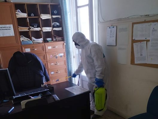 Μεσολόγγι: Πάρθηκαν δείγμα από τους αλλοδαπούς κρατούμενους -Απολύμανση στην ΑΔ. Αιτωλίας