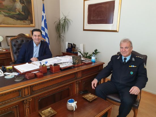 Με το νέο Αστυνομικό Διευθυντή Ακαρνανίας Κ. Κακούση συναντήθηκε ο Δήμαρχος Αγρινίου