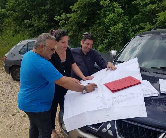 Αμφιλοχία:Εγκαταστάθηκε ο ανάδοχος του έργου ασφαλτόστρωσης Χρυσορράχης-Μονής Συγγενά