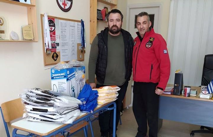 Χορηγία υγειονομικού υλικού στην Ε.Ο.Ε.Δ για την αντιμετώπιση του Covid 19 από τον Ν. Μπακαμήτσο