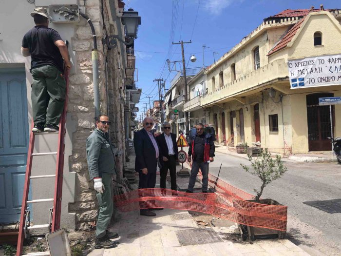 Υπογειοποιείται το δίκτυο της ΔΕΗ επί της Κ. Λάσκαρη στο Αιτωλικό