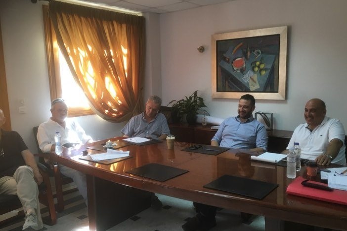 Συνάντηση εργασίας Θ.Μαυρομάτη και Β.Γκίζα στη Ναύπακτο