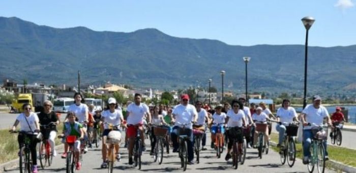 Μεγάλη συμμετοχή στην Μεσολογγίτικη ποδηλατοβόλτα