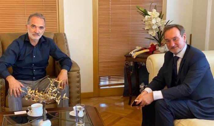 Συνάντηση Μάριου Σαλμά με τον Πρέσβη της Τσεχίας