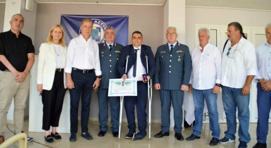 Απονομή του Αστυνομικού μεταλλίου «Αστυνομικός Σταυρός» στον Ανθυπαστυνόμο Παπαχριστόπουλο  Γεώργιο