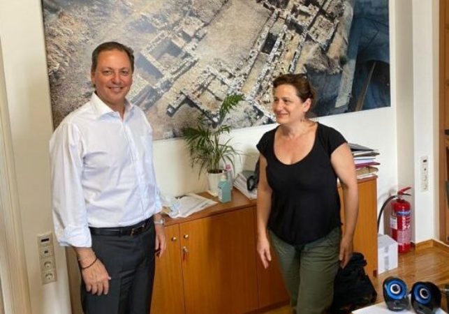 Επίσκεψη Σπήλιου Λιβανού στην Εφορεία Αρχαιοτήτων Αιτωλοακαρνανίας και Λευκάδας