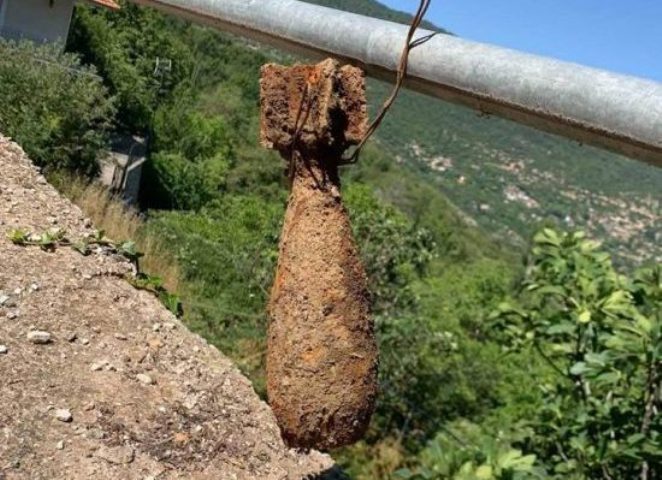 Ναυπακτία: Βλήμα όλμου βρέθηκε κατά τη διάρκεια χωματουργικών εργασιών στην Περίστα