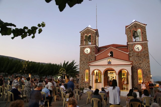 Ἡ εορτή της Αποδόσεως της Κοιμήσεως της Θεοτόκου στην Παλαιοπαναγιά και τον Πλάτανο Ναυπακτίας (video)