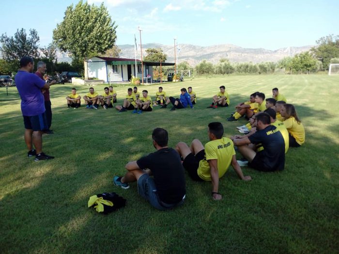 Σε ευδιάθετο κλίμα η πρώτη προπόνηση του Άρη Αιτωλικού