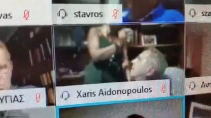 Live ξεμάτιασμα του αντιδημάρχου Θεσσαλονίκης σε τηλεδιάσκεψη