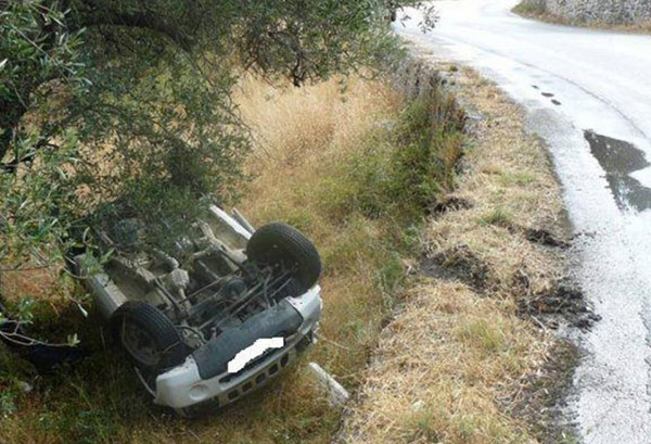 Ανετράπη ιχ με κατεύθυνση προς Αμφιλοχία-Αγιο είχε η οδηγός!