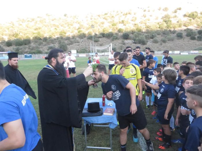 Αγιασμός στον Νέο Αμφίλοχο και εξετάσεις σε όλους τους αθλητές (φωτο)