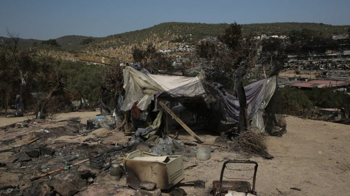 Στη Μόρια η Πανελλήνια Ομοσπονδία Αστυνομικών – Τι δήλωσε ο πρόεδρός τους