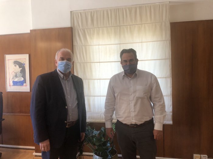 Πολεοδομικά σχέδια και ποδήλατο στην συνάντηση Κώστα Λύρου – Ευθύμιου Μπακογιάννη