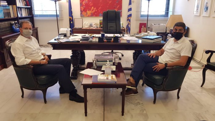 Συνάντηση Σπ.Λιβανού με τον Υφυπουργό Αθλητισμού Λευτέρη Αυγενάκη