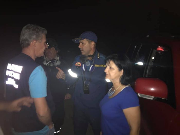 Η Μαρία Σαλμά στα μέτωπα των πυρκαγιών