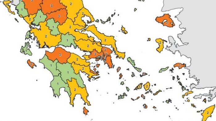 Κορωνοϊός: Ποια μέτρα ισχύουν για την Αιτωλοακαρνανία-Δείτε τον  χάρτη υγειονομικής ασφάλειας
