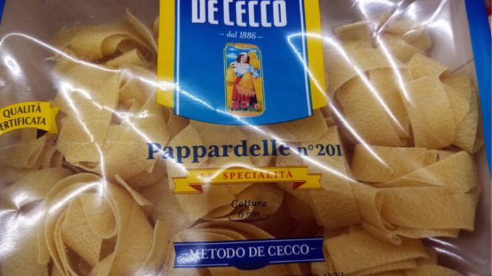 Ανάκληση ζυμαρικών από τον ΕΦΕΤ