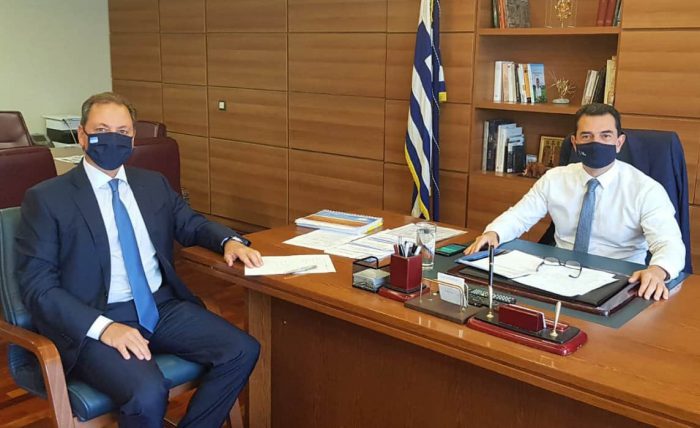 Με τον υφυπουργό Αγροτικης Ανάπτυξης ο Σπήλιος Λιβανός