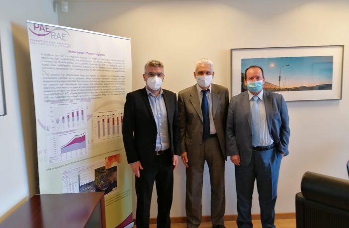 Συνάντηση Φωκίωνα Ζαΐμη με τον πρόεδρο της Ρυθμιστικής Αρχής Ενέργειας για το Φυσικό Αέριο