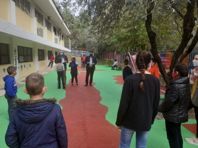 Εργασίες στο 1ο ειδικό δημοτικό σχολείο Αγρινίου