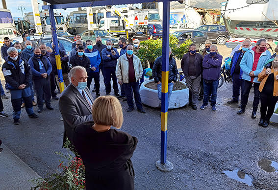 Με τους εργαζομένους της καθαριότητας η τελευταία μέρα της χρονιάς για την Δημοτική Αρχή Μεσολογγίου