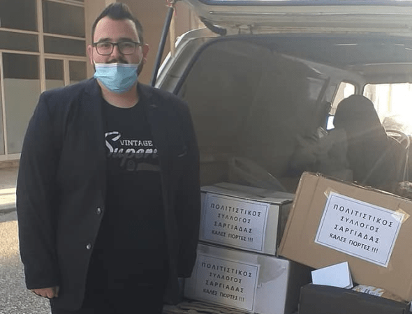 Παράδοση τροφίμων στο Χαμόγελο του Παιδιού από τον Εκπολιτιστικό και Εξωραϊστικό Σύλλογο Σαργιάδας