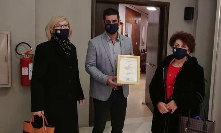 Βραβεύτηκε η ΚΟΙ.ΠΑ του Δήμου Αγρινίου για την προσφορά της το 2020 στους δημότες
