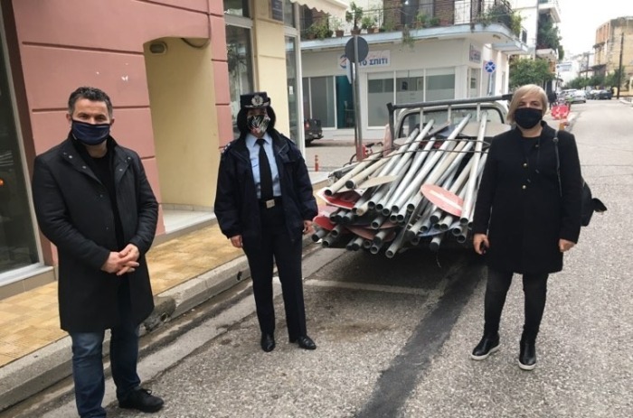 Δωρεά 80 νέων πινακίδων σήμανσης Κ.Ο.Κ. στο Δήμο Μεσολογγίου