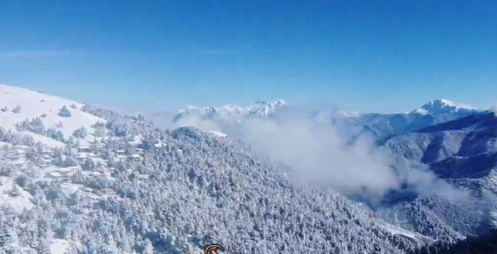 Τα χιονισμένα σύνορα Αιτωλοακαρνανίας και Ευρυτανίας