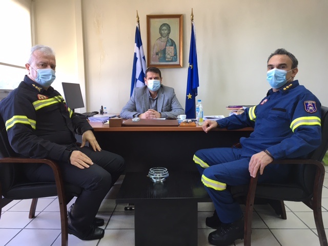 Συνάντηση του Δημάρχου Αμφιλοχίας με τον νέο Διοικητή Πυροσβεστικών Υπηρεσιών Αιτωλ/νίας
