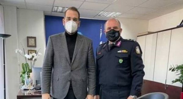 Συνάντηση Φαρμάκη με τον Αστυνομικό Διευθυντή Αχαΐας