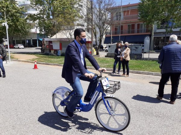 Παρουσίαση ηλεκτρικών ποδηλάτων δήμου Αγρινίου