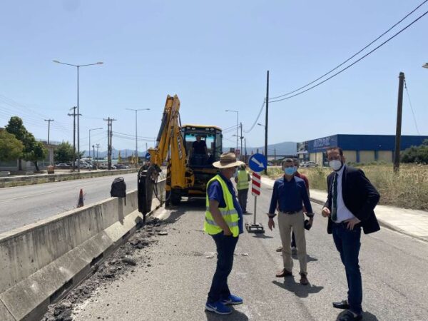 Ξεκίνησαν οι εργασίες αισθητικής και λειτουργικής αναβάθμισης στην είσοδο της πόλης του Αγρινίου
