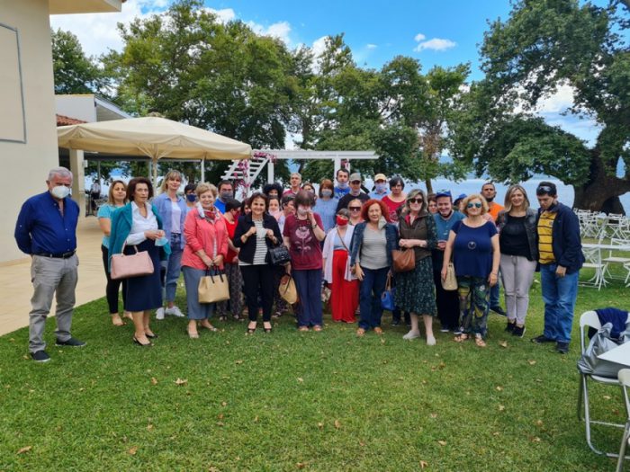 Τα μέλη του «Παναγία Ελεούσα» στη Τριχωνίδα