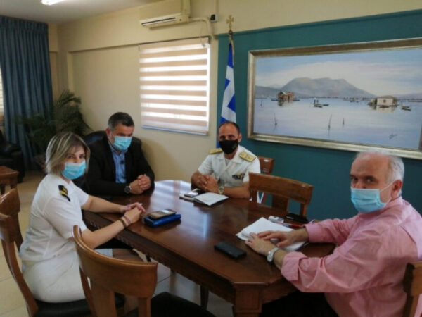 Με τον Περιφερειάρχη ΛΣ και τη Λιμενάρχη Μεσολογγίου συναντήθηκε ο Κ.Λύρος