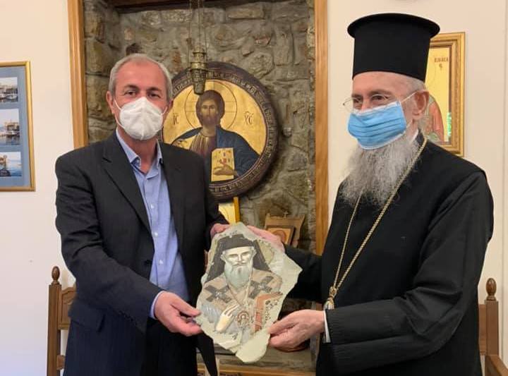 Συνάντηση του δημάρχου Θέρμου με τον Μητροπολίτη Ναυπάκτου