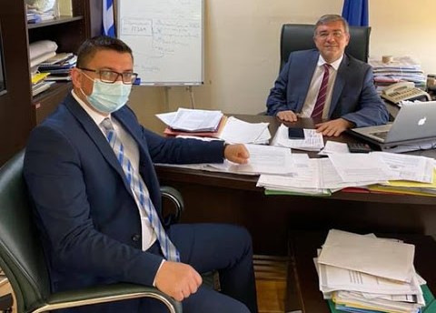 Συνάντηση εργασίας Γιάννη Τριανταφυλλάκη με τον Γενικό Γραμματέα Συντονισμού Διαχείρισης Αποβλήτων