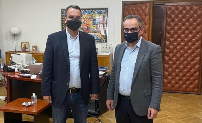 Συνάντηση Παπαθανάση με τον Αν. Υπουργό Υγείας Β.Κοντοζαμάνη για την πίεση που δέχεται το σύστημα υγείας του νομού Αιτωλοακαρνανίας από την πανδημία.