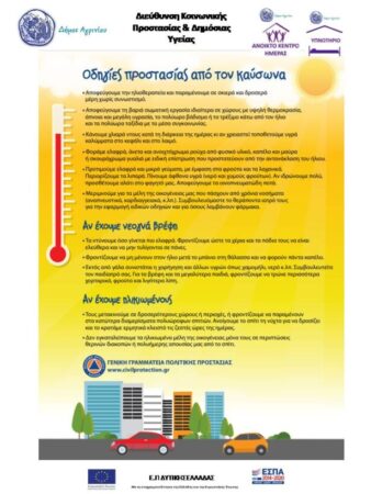 Δράση Streetwork για την αντιμετώπιση καύσωνα από τις Δομές Αστέγων Αγρινίου