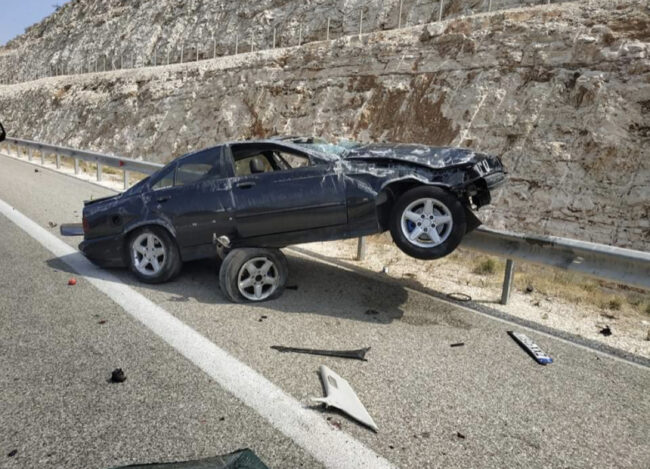 Σοβαρό τροχαίο στην Ιόνια Οδό στο ύψος της Αμφιλοχίας-Δύο τραυματίες