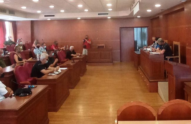 Έκτακτη συνεδρίαση του Σ. Ο. Πολιτικής Προστασίας ΠΕ Αιτωλοακαρνανίας