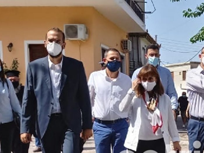 Με την Πρόεδρο της Δημοκρατίας στις πυρόπληκτες  περιοχές της Ηλείας ο Περιφερειάρχη